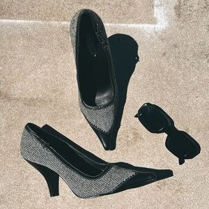 Seychelles vintage houndstooth point toe heels